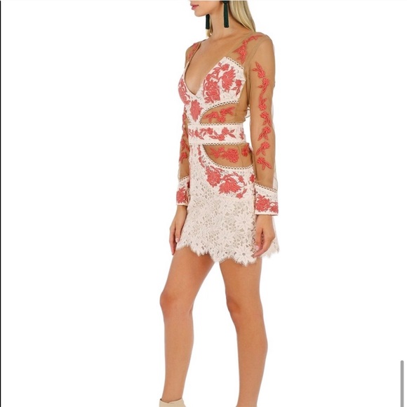 For Love and Lemons Mallorca Tulle Lace Mini Dress XS & S EUC - Picture 7 of 15